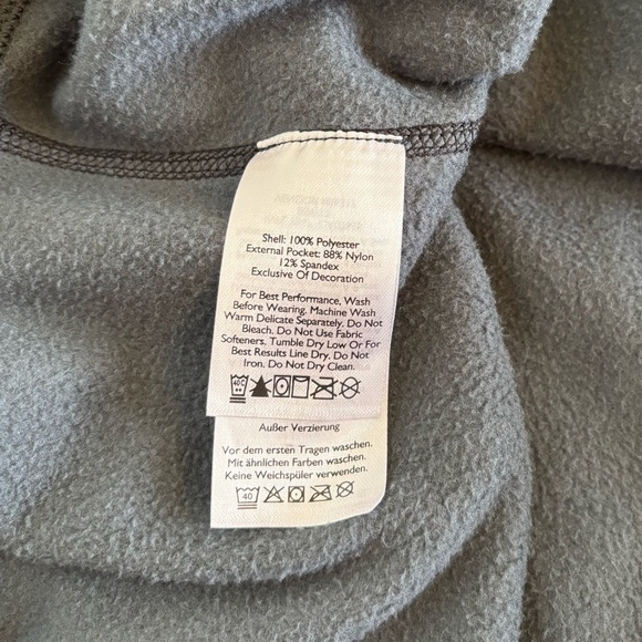 Eddie Bauer First Ascent Quarter Zip Fleece Pullover Jacket Mens XL Gray Hiking - Picture 10 of 11